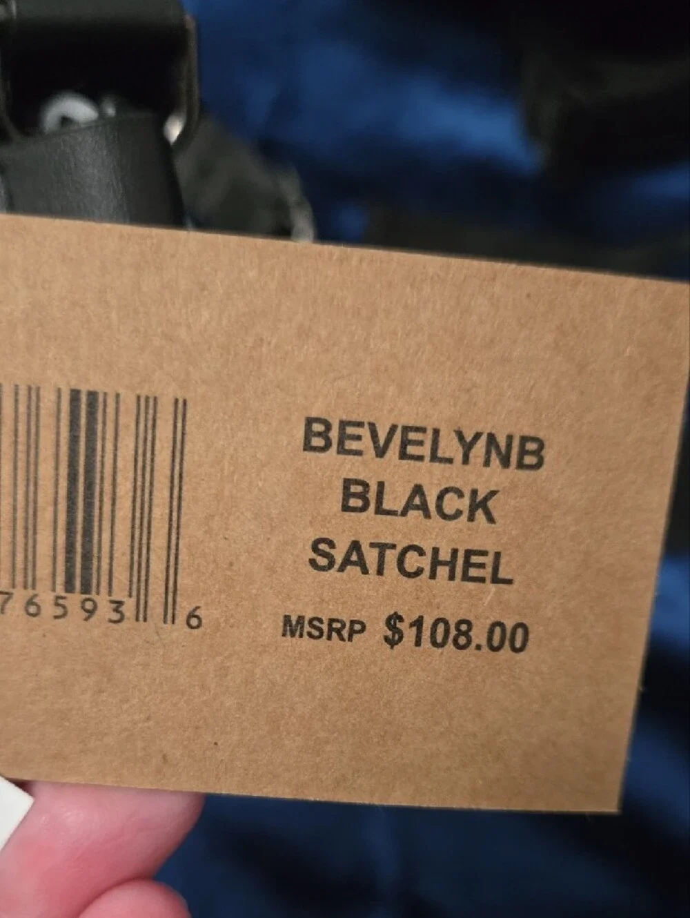 BNWT- Steve Madden Black BAT PURSE with Detachable Crossbody Strap